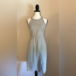 Banana Republic: Elegant Gray Pencil Midi Dress